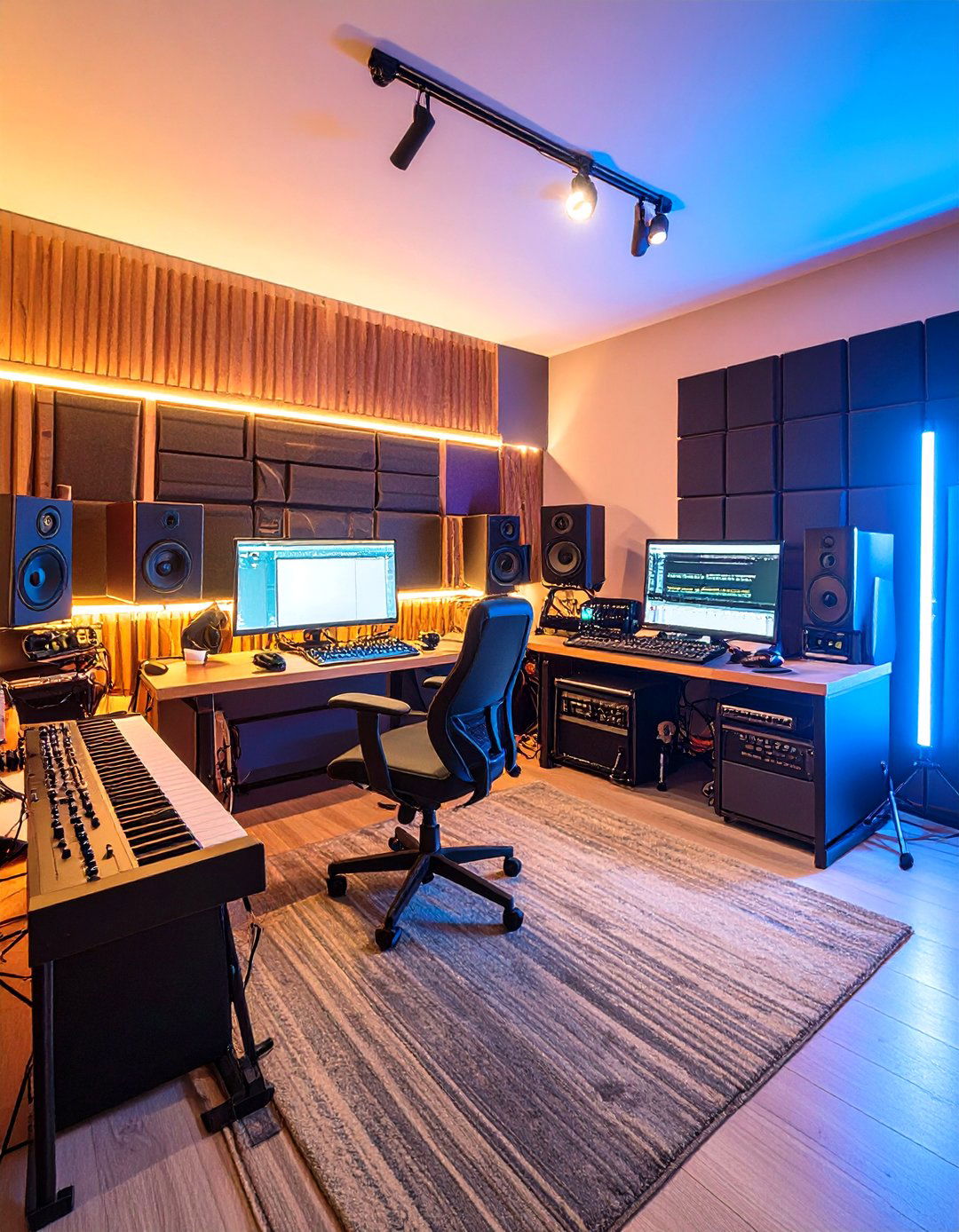 Musical Gaming Studio with Audio Production Elements