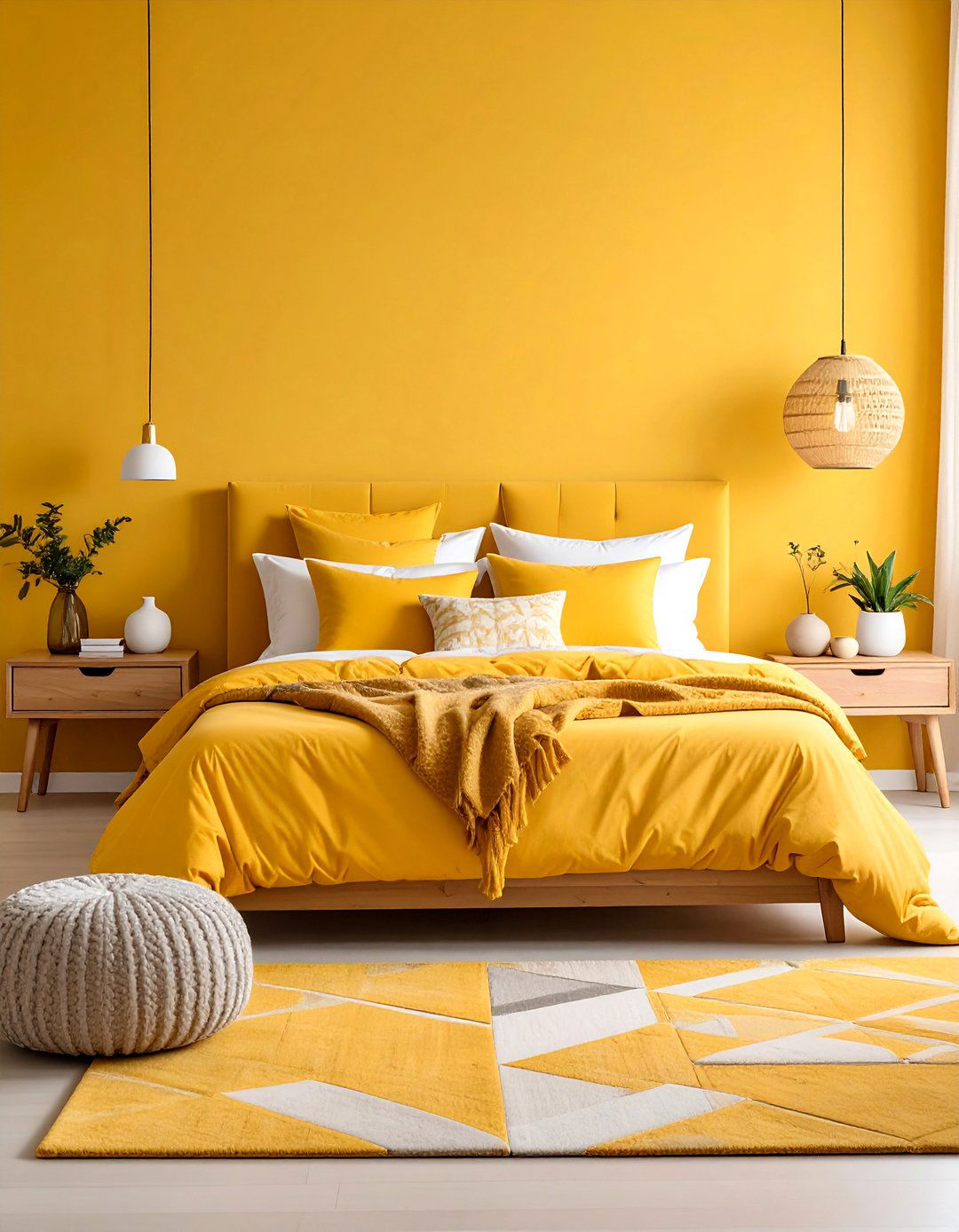 Mustard Yellow Brightness - 24 70s Bedroom Decor Ideas