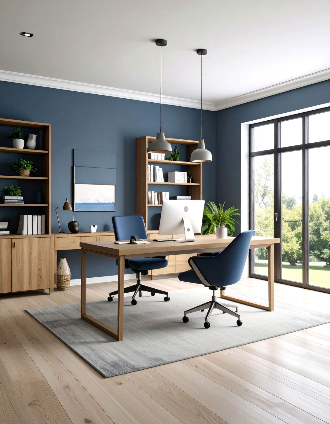 Muted Blue Gray Paint for Home Office Focus - 24 Blue-gray Paint Colors