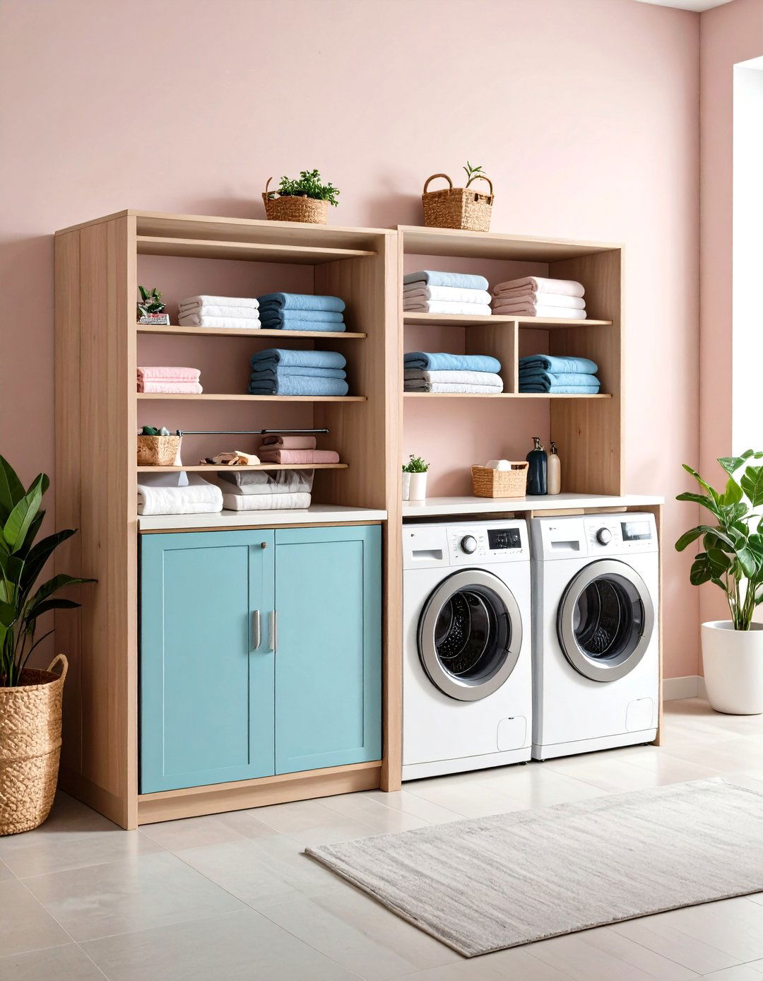Narrow Pull Out Pantry Style Cabinets - 24 Laundry Room Cabinet Ideas