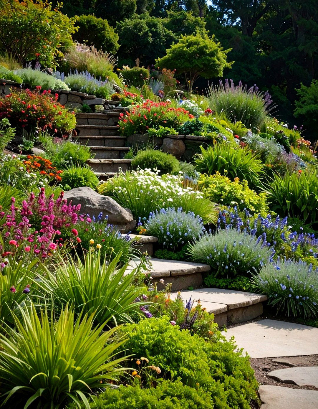 Native Plant Terraced Ecosystems - 24 Terraced Garden Ideas