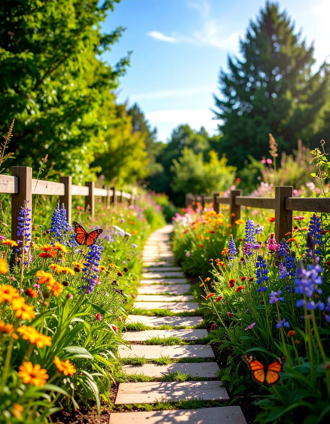 Native Plant Wildlife Corridor - 24 Simple Fence Line Landscaping Ideas