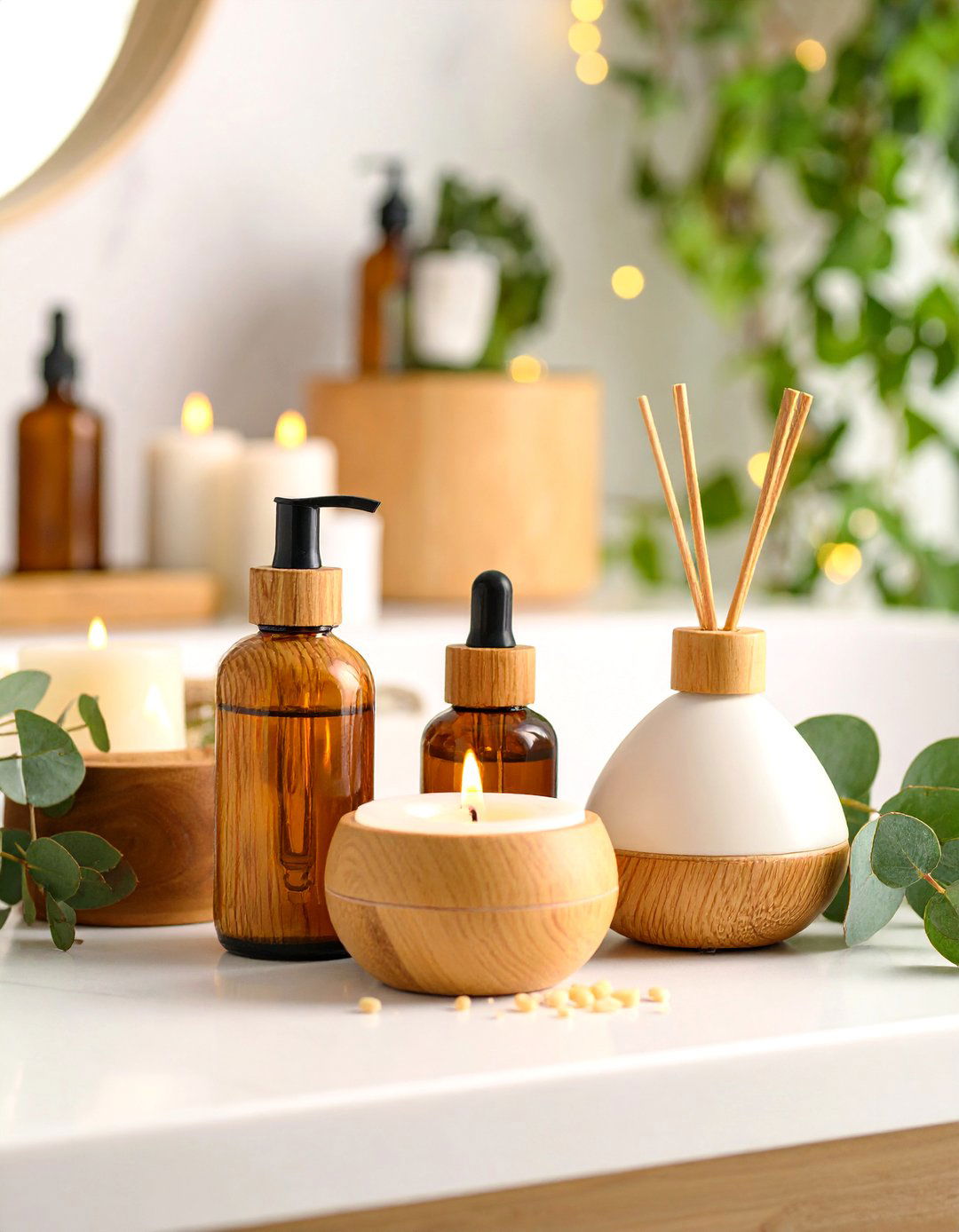 Natural Aromatherapy Bathroom Integration - 24 Natural Bathroom Ideas