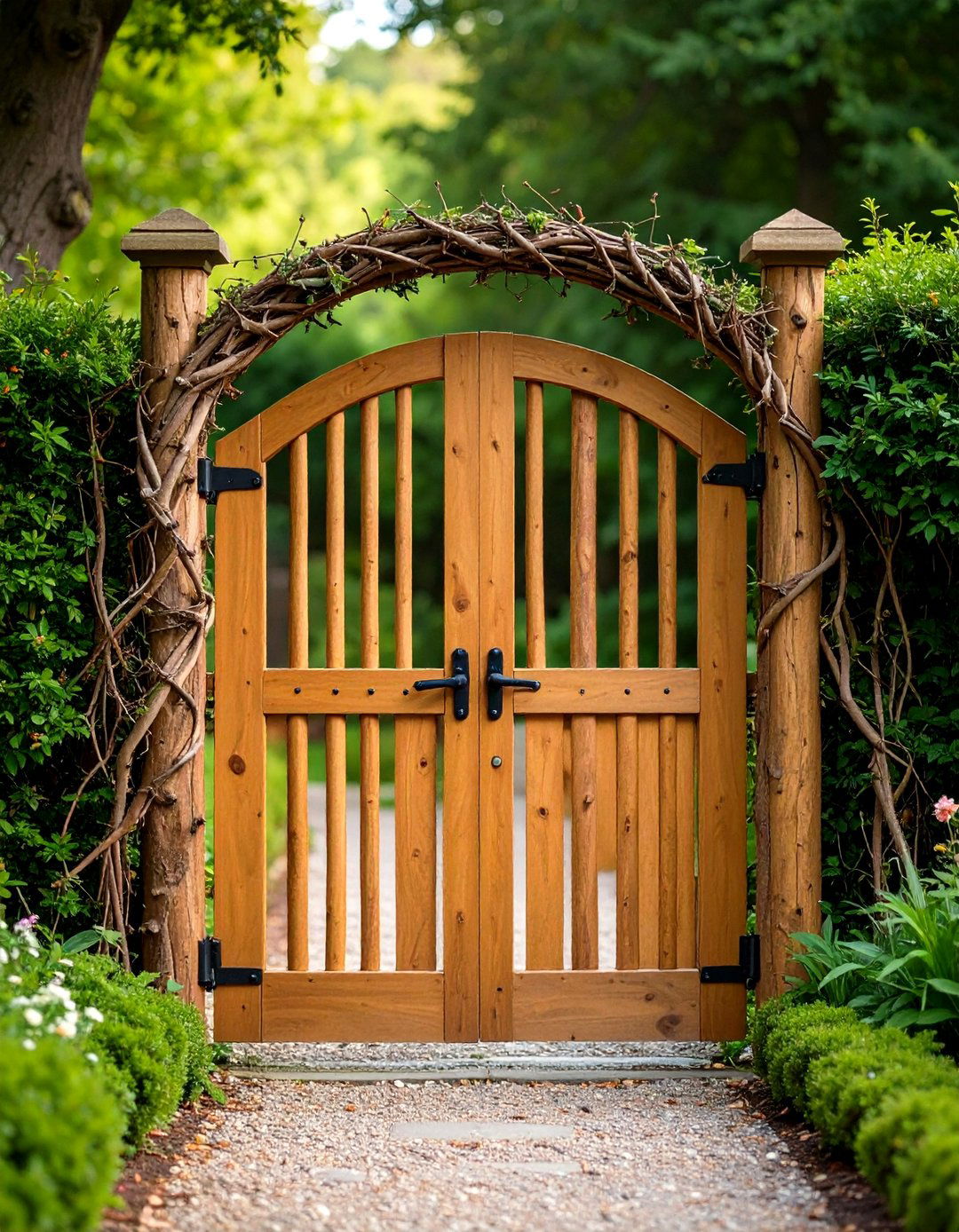 Natural Branch and Twig Gates - 24 garden gate ideas