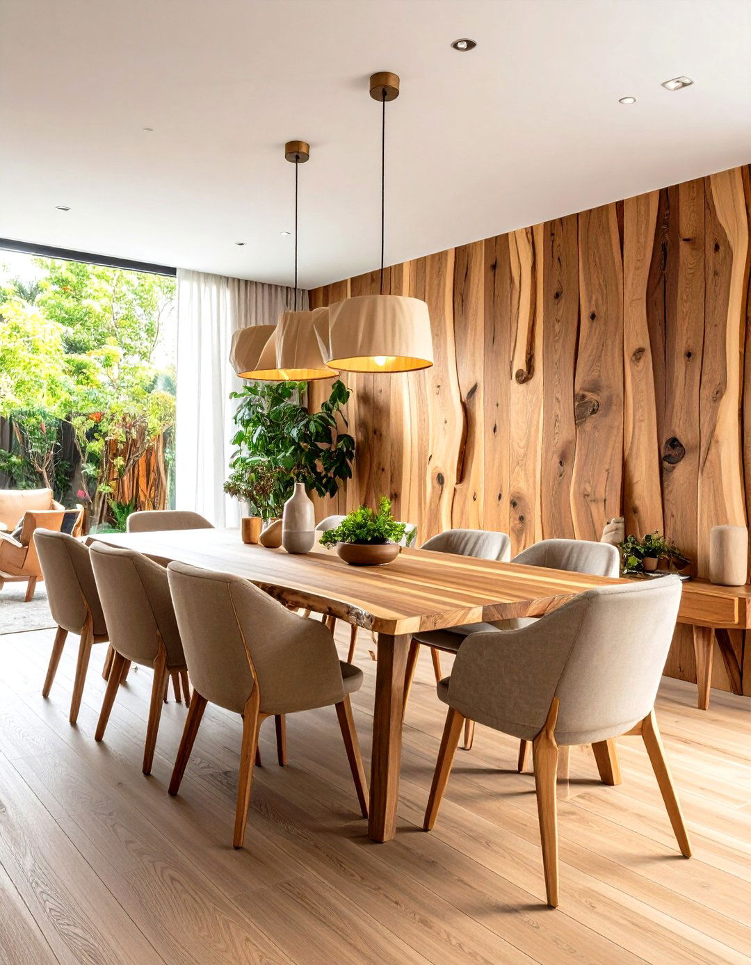Natural Edge Wood Accent Wall - 24 Wood Accent Wall Ideas