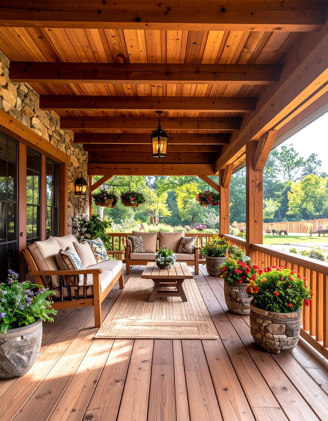 Natural Elements Porch - 24 Farmhouse Porch Ideas