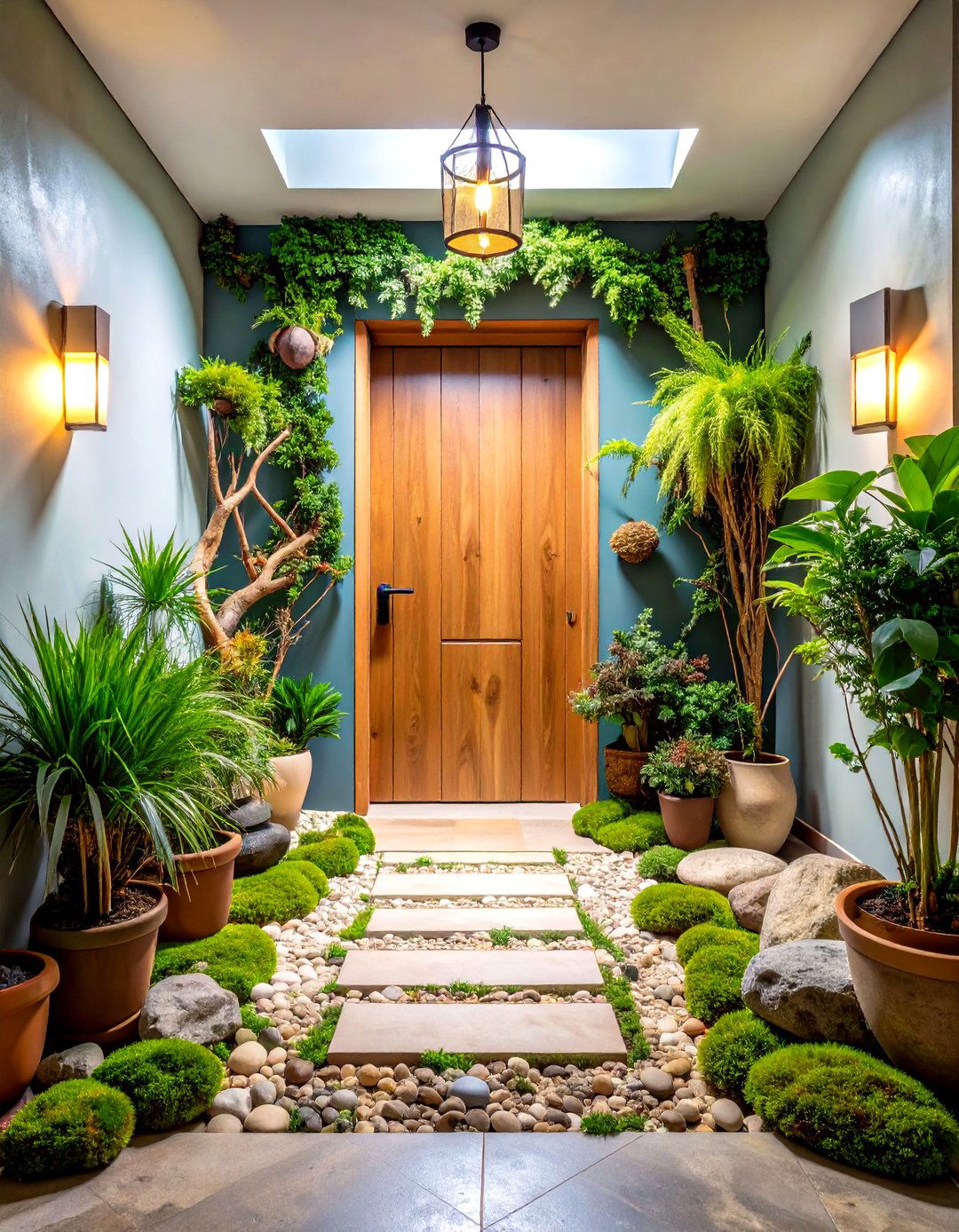 Natural Elements and Greenery - 24 Console Table Decor Ideas