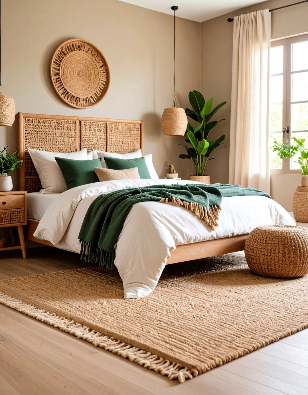 Natural Fiber Carpeting - 24 Scandinavian Bedroom Ideas