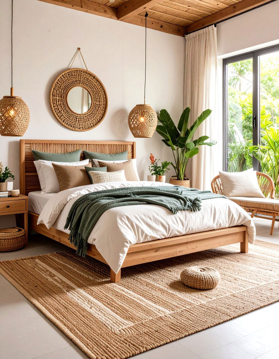 Natural Fiber Neutral Bedroom - 24 Neutral Bedroom Ideas
