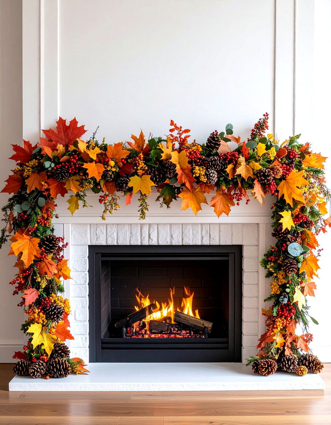 Natural Foliage Garland Displays - 24 Friendsgiving Decor Ideas