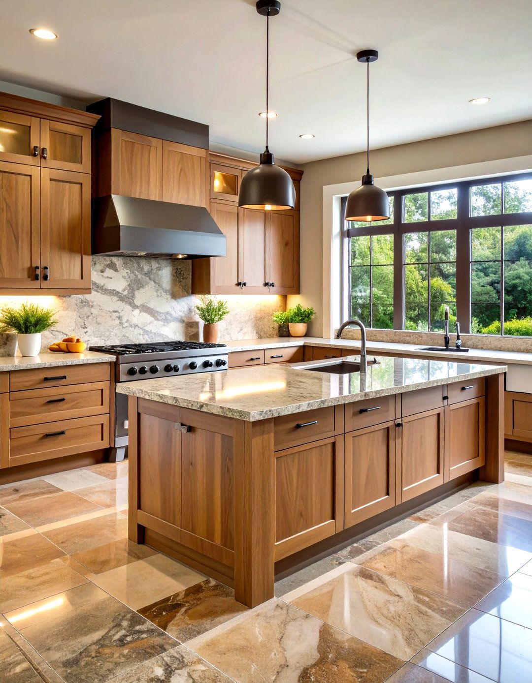 Natural Granite Earth Tones - 24 what color countertops go with oak cabinets