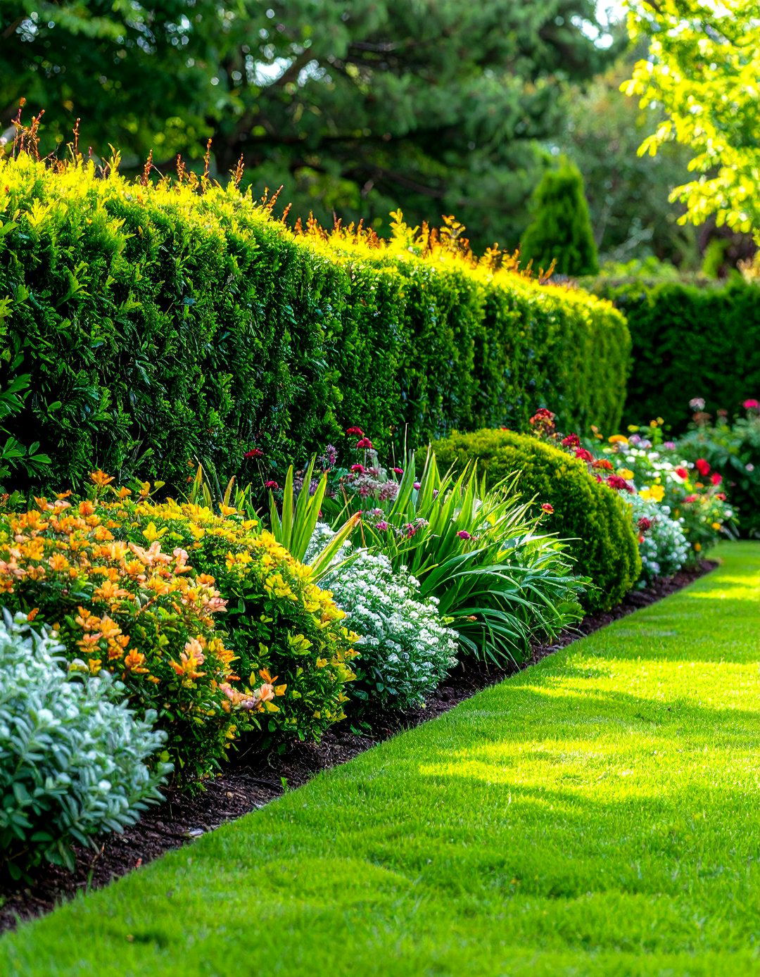 Natural Hedge Boundary Dividers - 24 Garden Divider Ideas