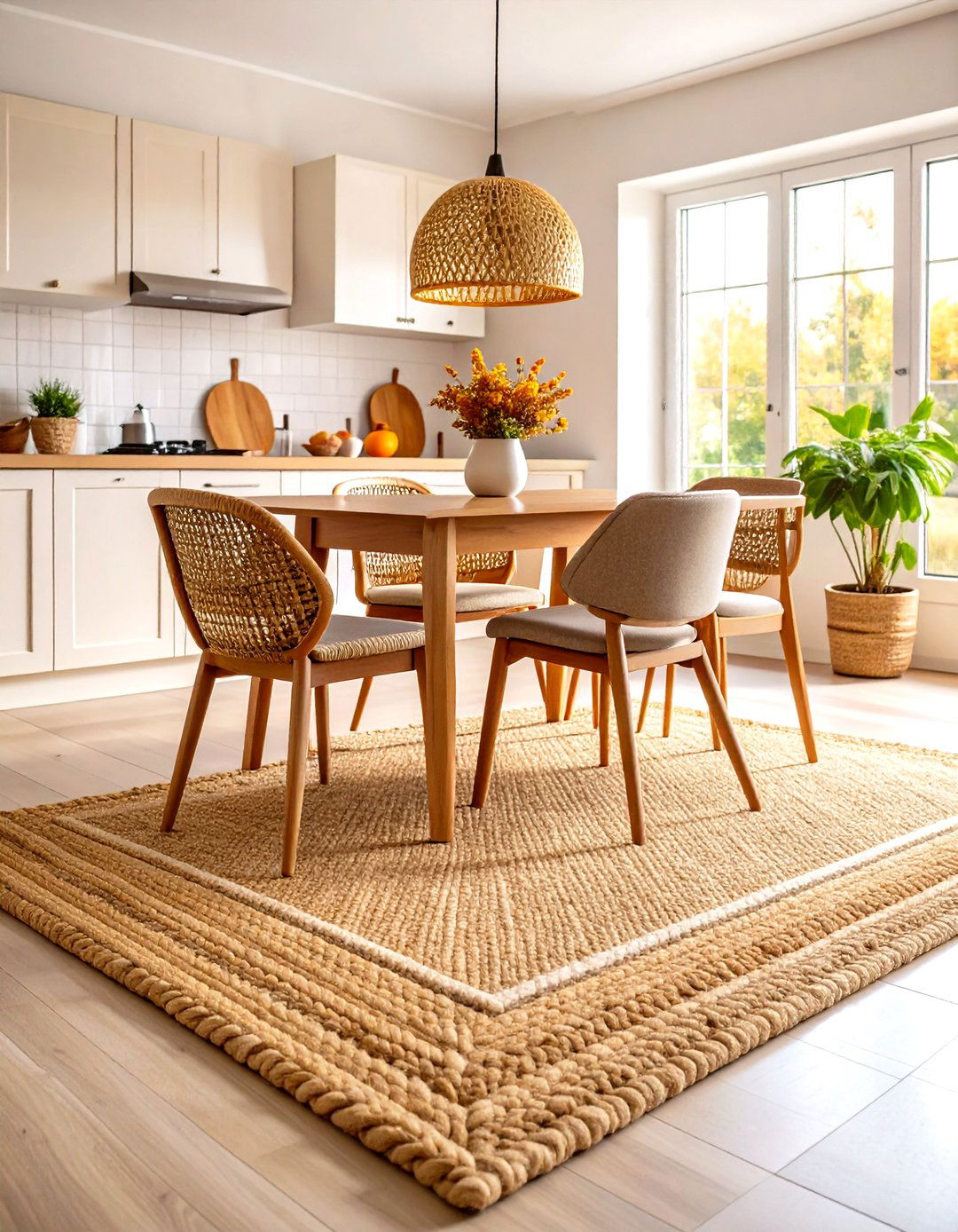 Natural Jute Kitchen Area Rugs - 24 Kitchen Rug Ideas