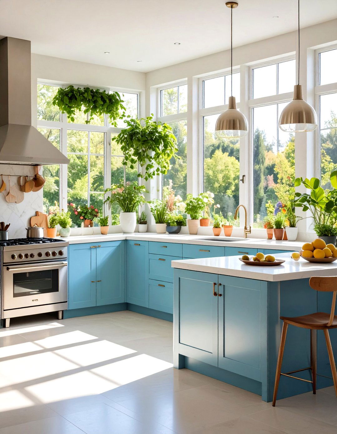 Natural Light Kitchen Design - 24 Mediterranean Kitchen Ideas