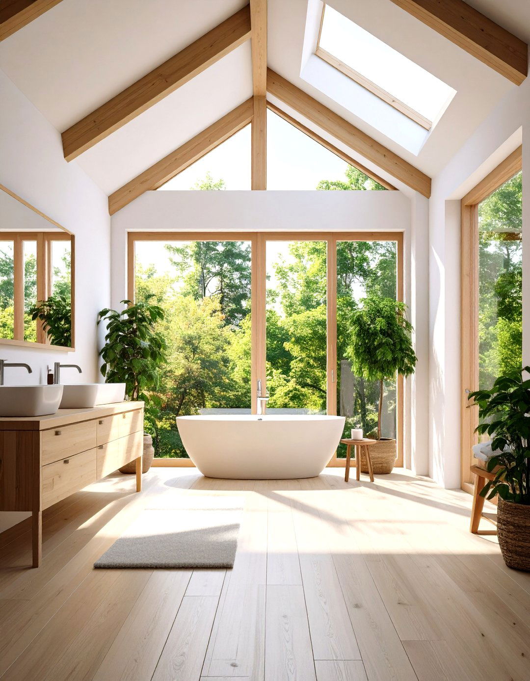 Natural Light Maximization - 24 Romantic Bathroom Ideas