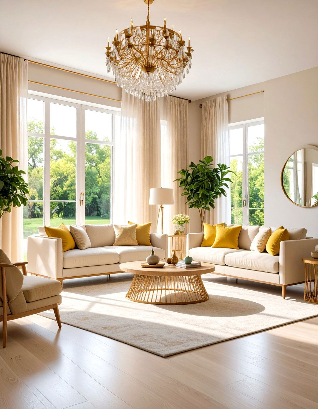 Natural Light Maximization Design - 24 Feng Shui Living Room Ideas