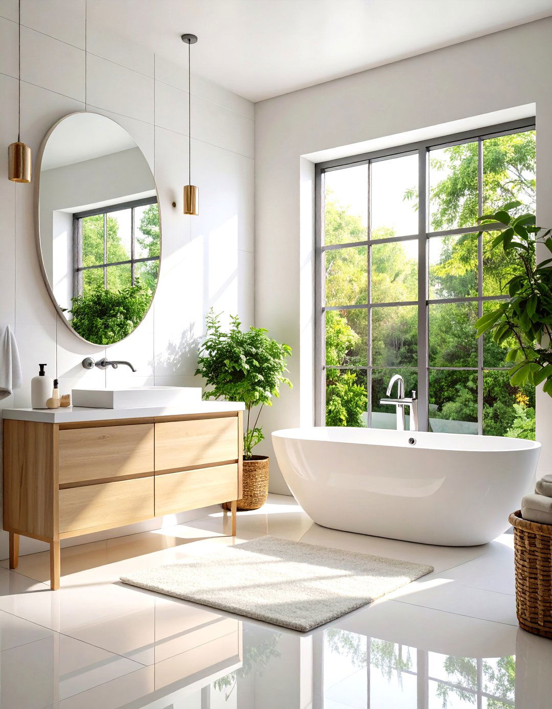 Natural Light Maximization Strategy - 24 Small White Bathroom Ideas