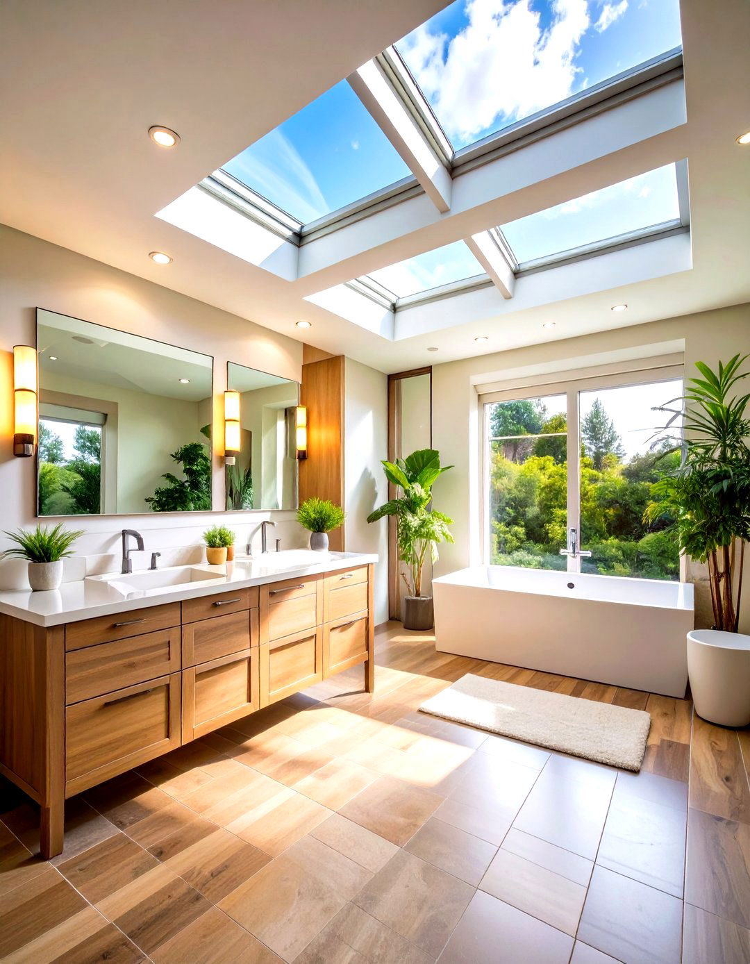 Natural Light Optimization - 24 Jack and Jill Bathroom Ideas