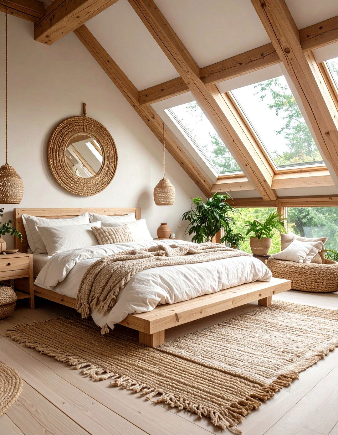 Natural Linen and Rope Bedroom - 24 Cape Cod Upstairs Bedroom Ideas
