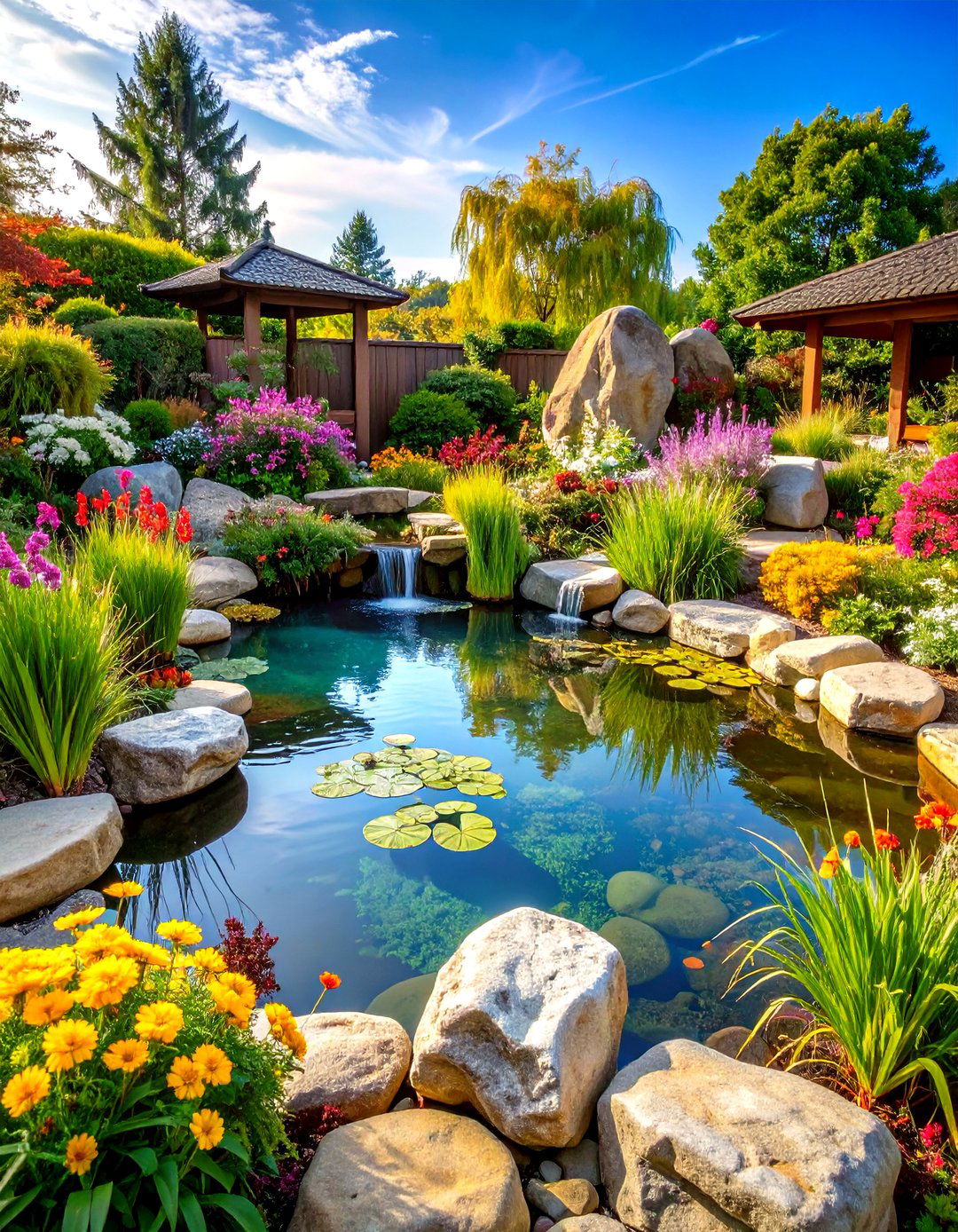 Natural Rock Pond - 24 Fish Pond Ideas