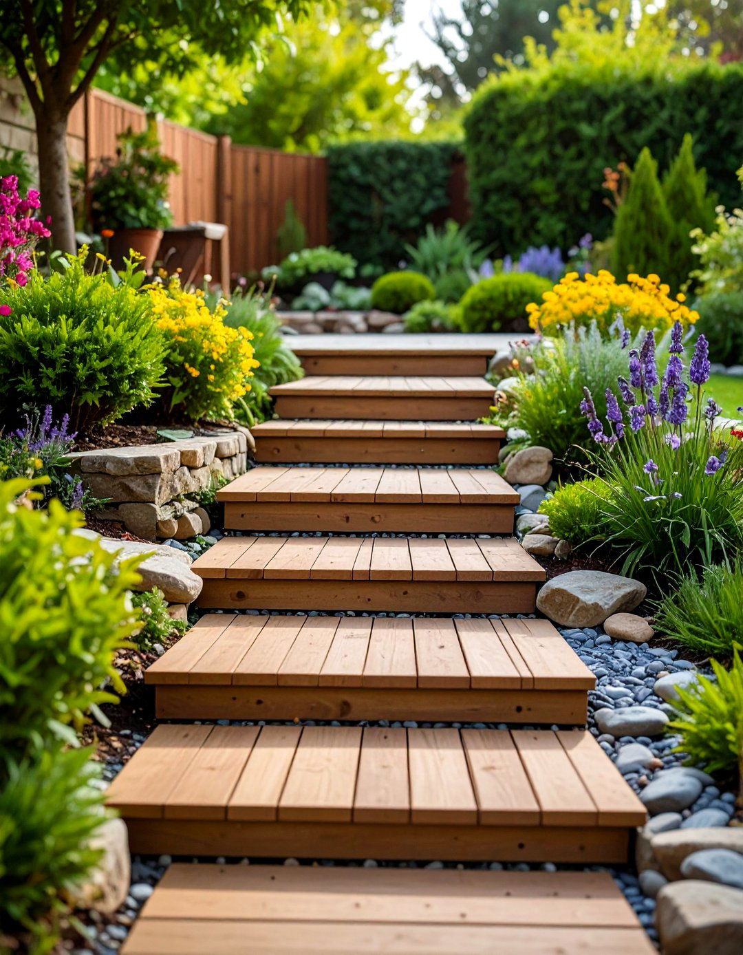 Natural Stone Integration Steps - 24 Deck Steps Ideas