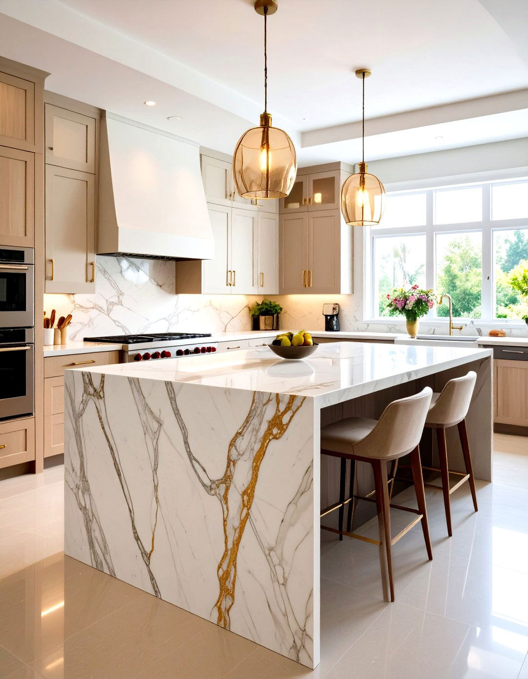 Natural Stone Kitchen Island - 24 Room Decorating Ideas