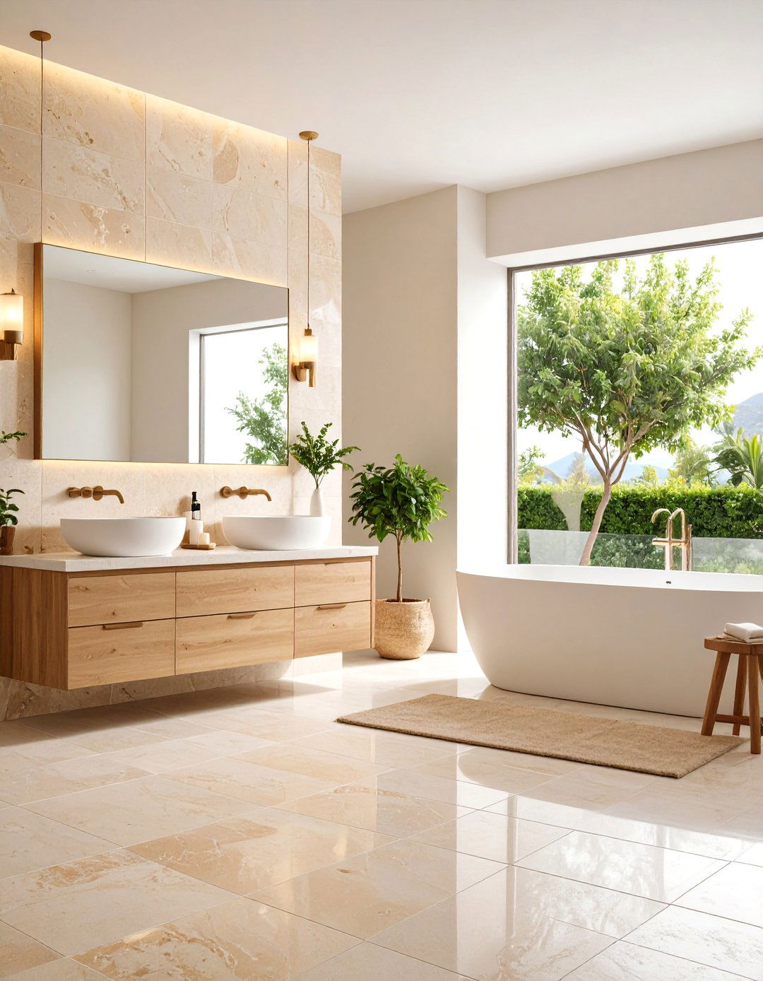 Natural Stone Travertine Textures - 24 Bathroom Tile Ideas