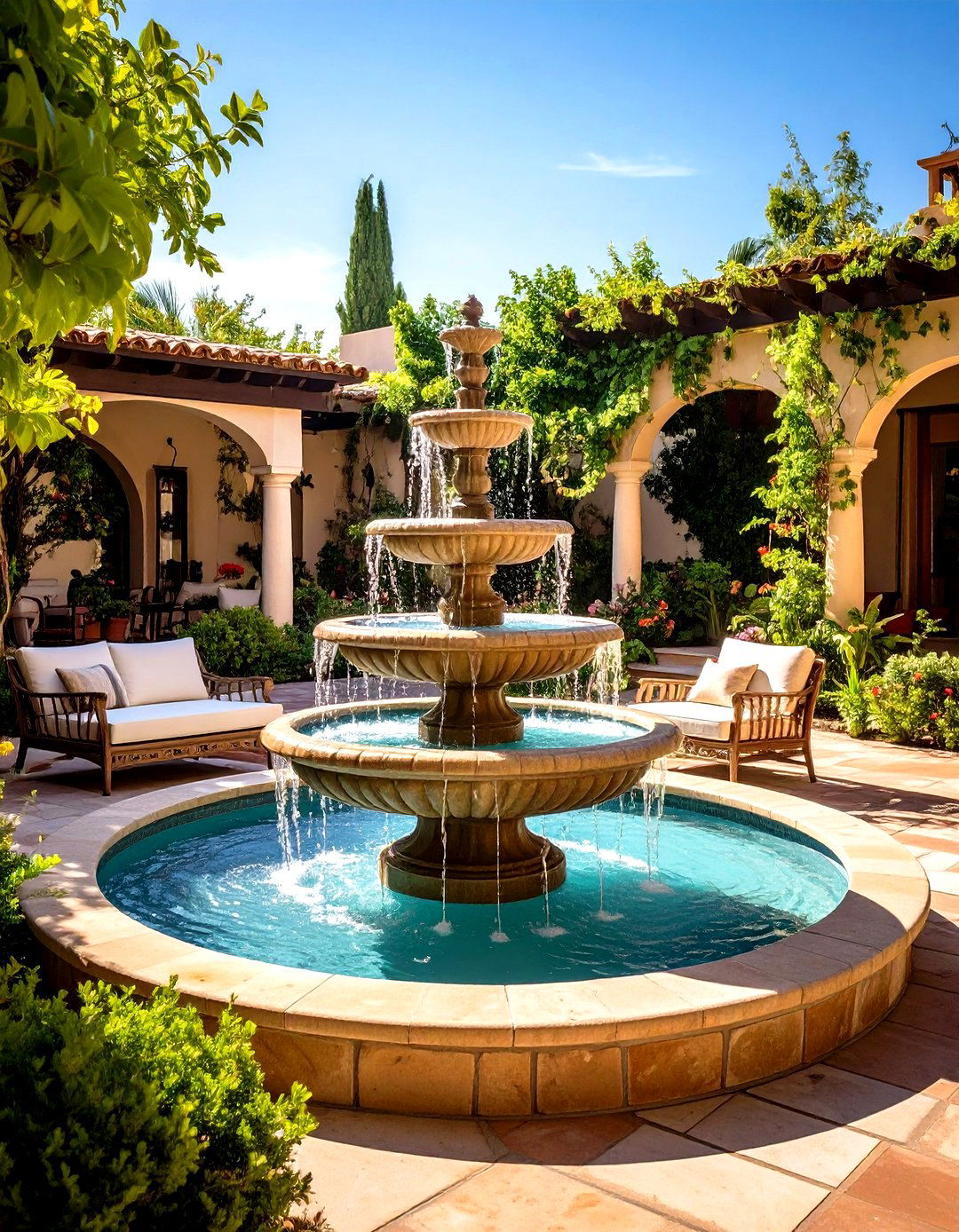 Natural Stone Water Feature Oasis