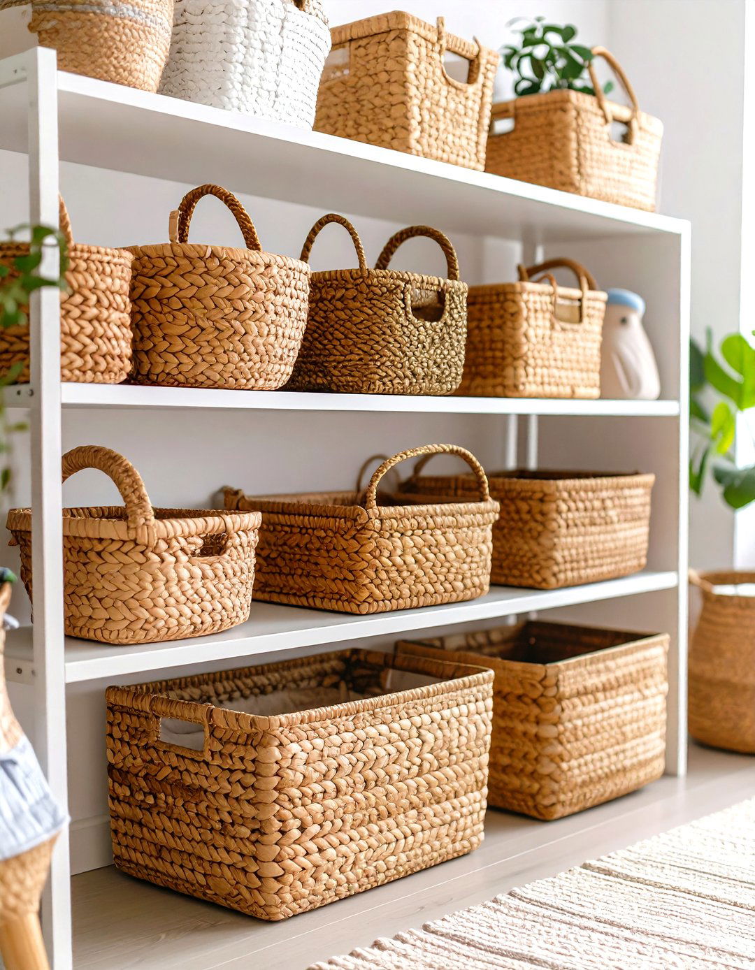 Natural Storage Basket System - 24 montessori nursery ideas