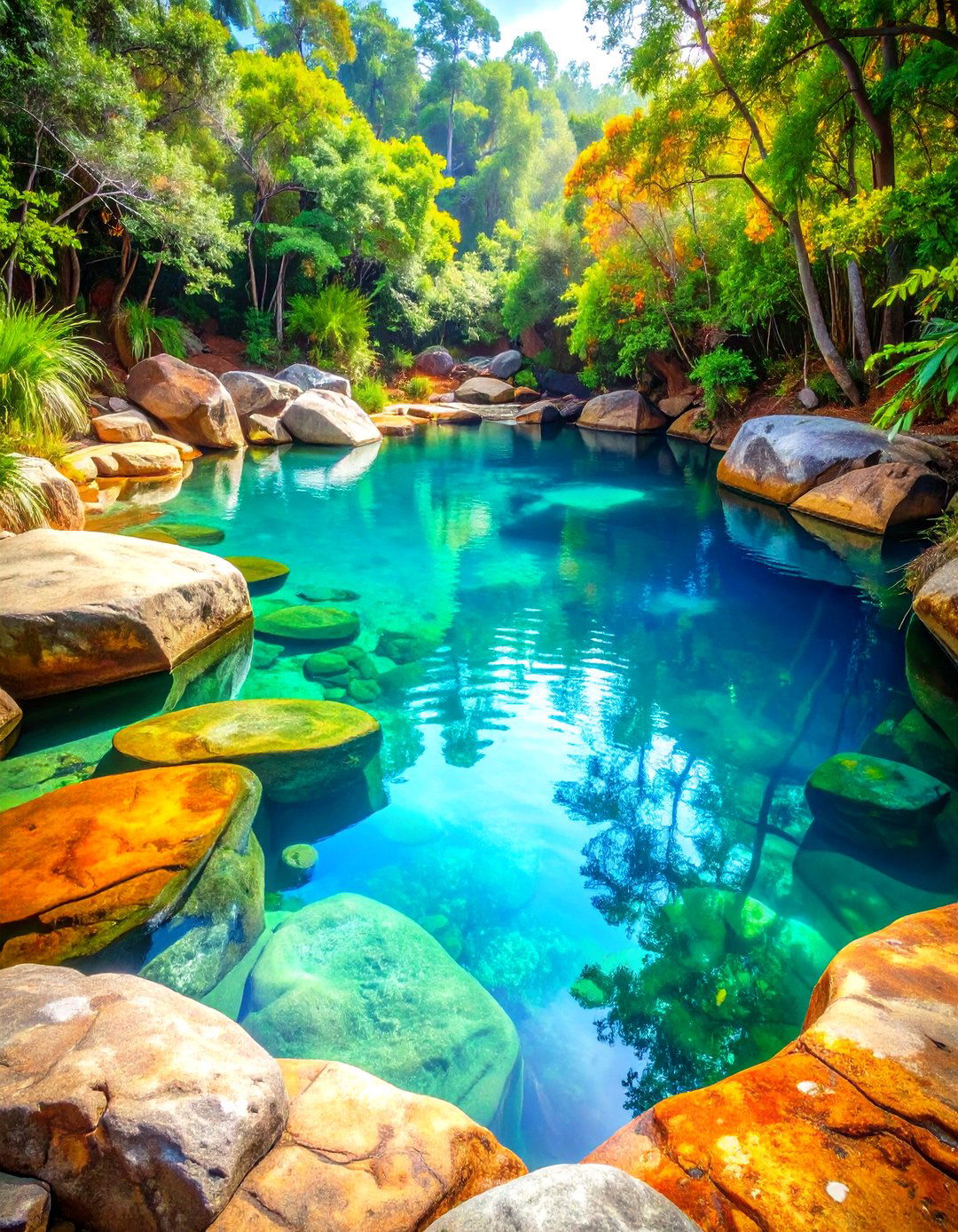 Natural Swimming Hole Aesthetic - 24 Lagoon Pool Design Ideas