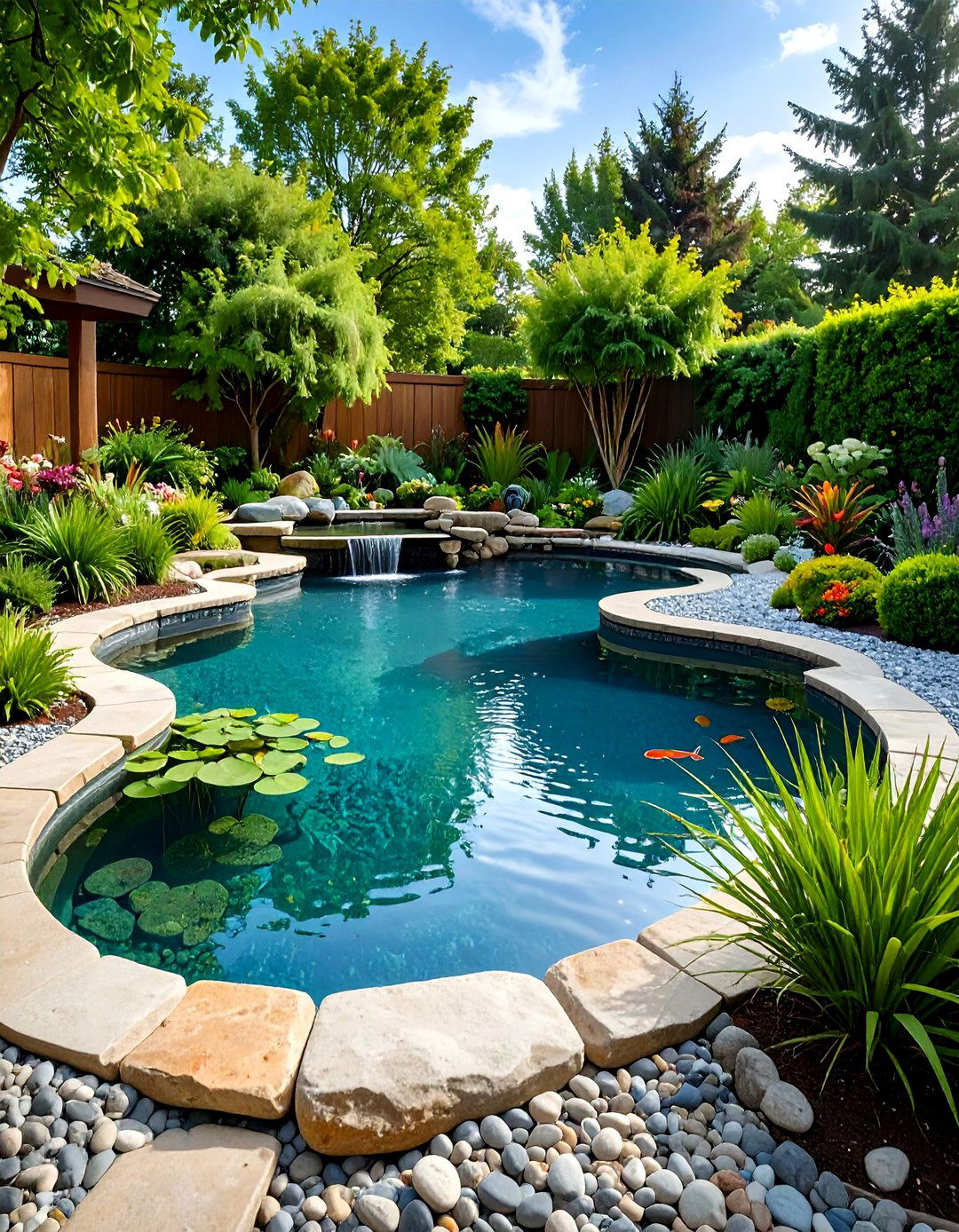 Natural Swimming Pond Design - 24 Backyard Pond Ideas
