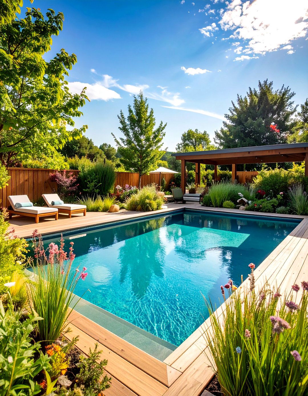 Natural Swimming Pool Ecosystem - 24 Pool Landscaping Ideas