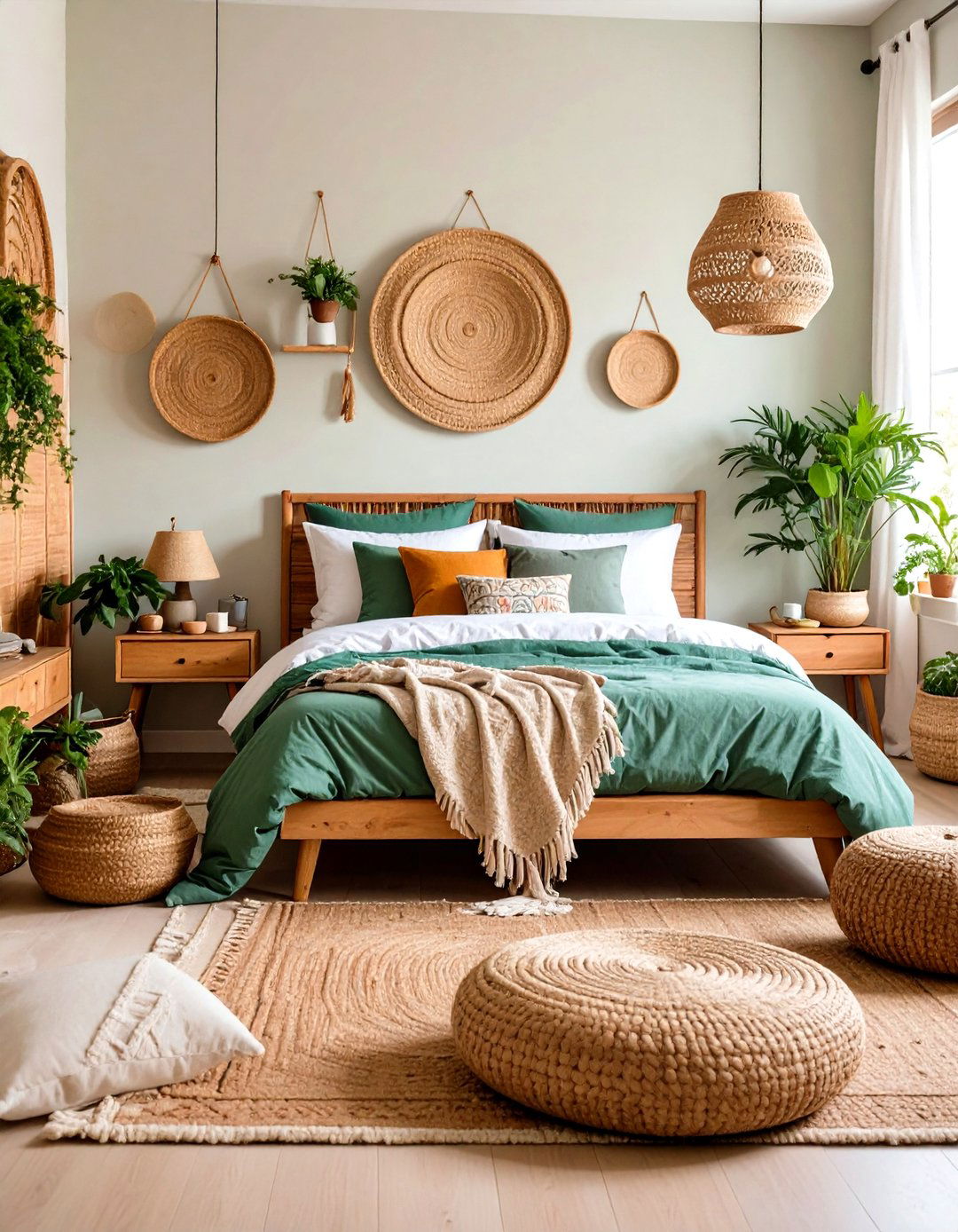 Natural Textures and Woven Elements - 24 Boho Teen Bedroom Ideas