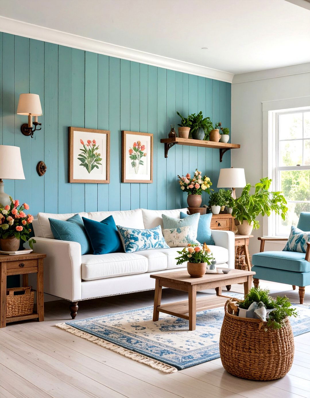 Natural Wood Accent Walls - 24 Cottagecore Interior Design Ideas