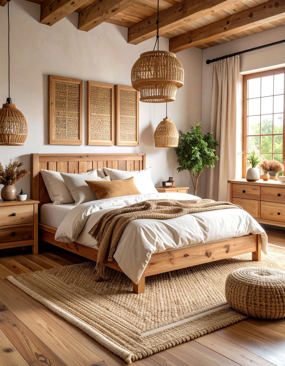 Natural Wood Bedroom Furniture - 24 Country Bedroom Ideas