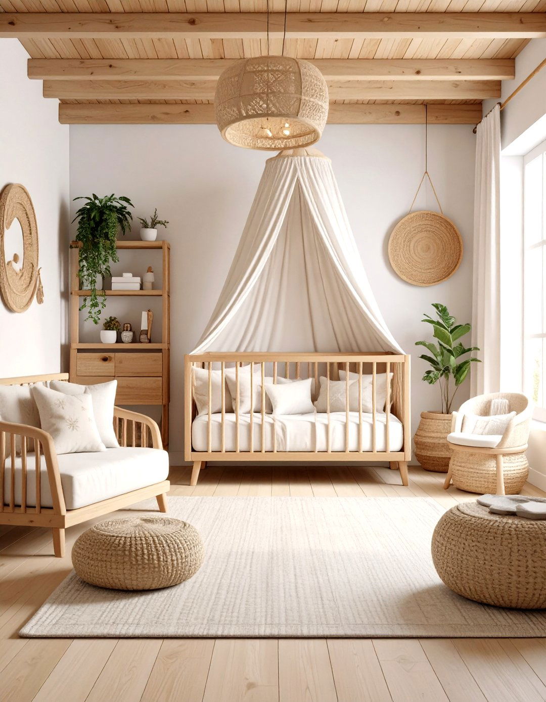 Natural Wood Haven Boho Nursery Style - 24 Boho Nursery Ideas