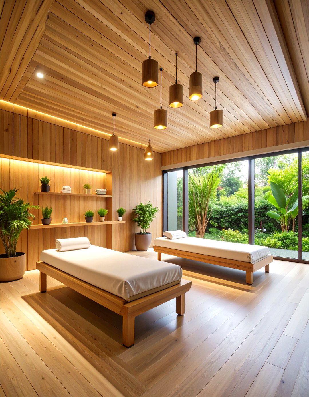 Natural Wood Lash Room Theme - 24 Lash Room Ideas