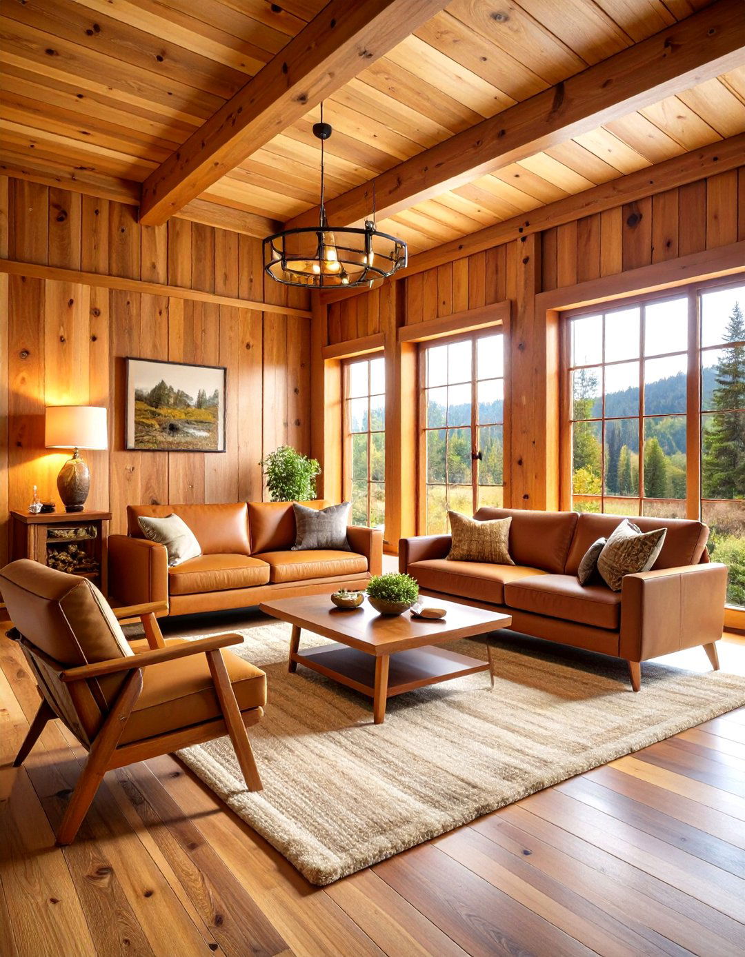 Natural Wood Paneling Focus - 24 Hunting Room Ideas