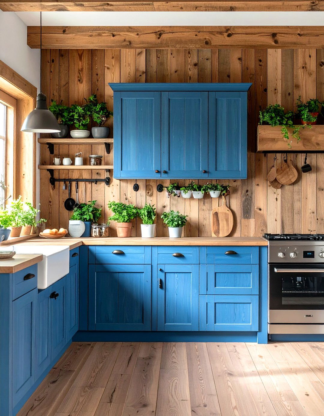 Natural Wood Shiplap Kitchen Backsplash - 24 Shiplap Wall Ideas