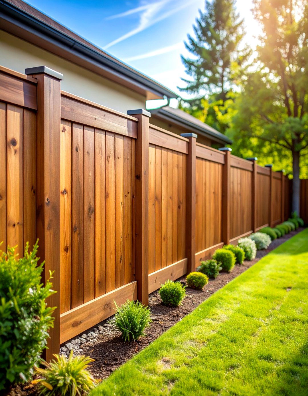 Natural Wood Stain Finishes - 24 Fence Painting Ideas