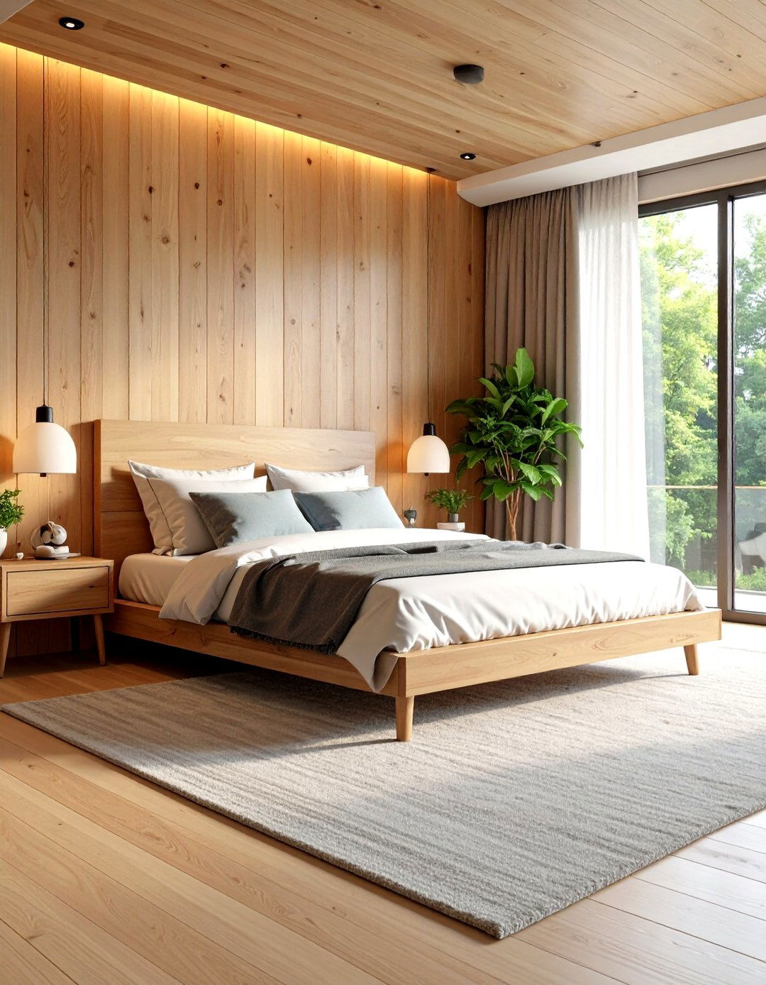 Natural Wood Warmth Showcase - 24 Bedroom Ideas For Couples