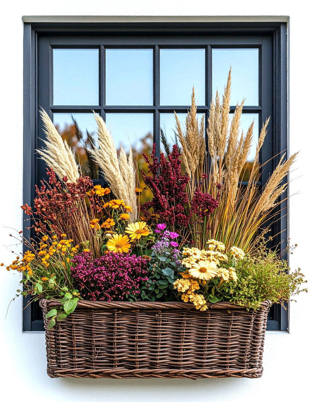 Naturalistic Wild Style - 24 Fall Window Box Ideas