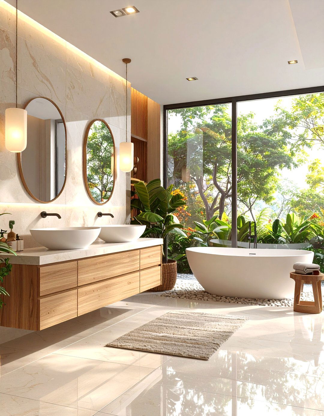 Nature Inspired Bathroom Design - 24 Art Nouveau Interior Design Ideas
