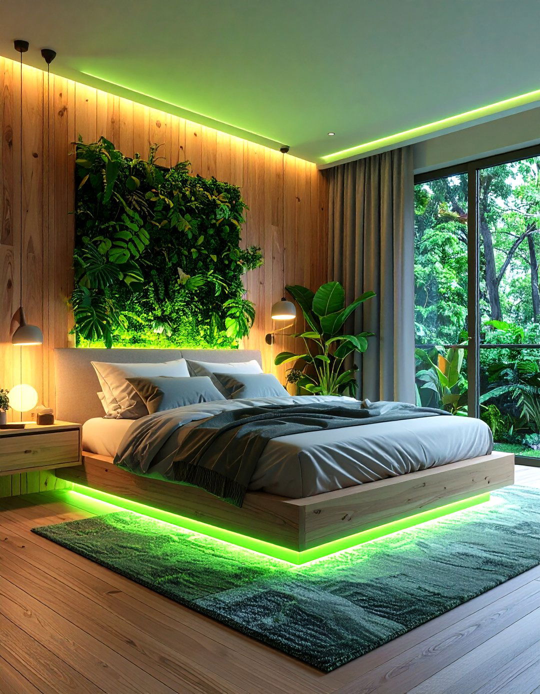 Nature Inspired Elements - 24 Neon Bedroom Ideas