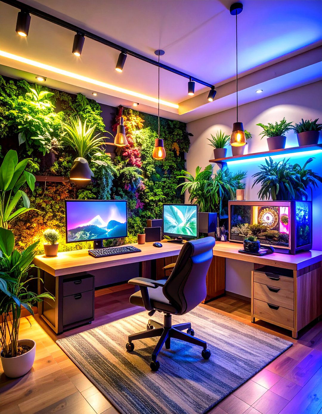 Nature Inspired Gaming Retreat - 24 Video Game Room Ideas