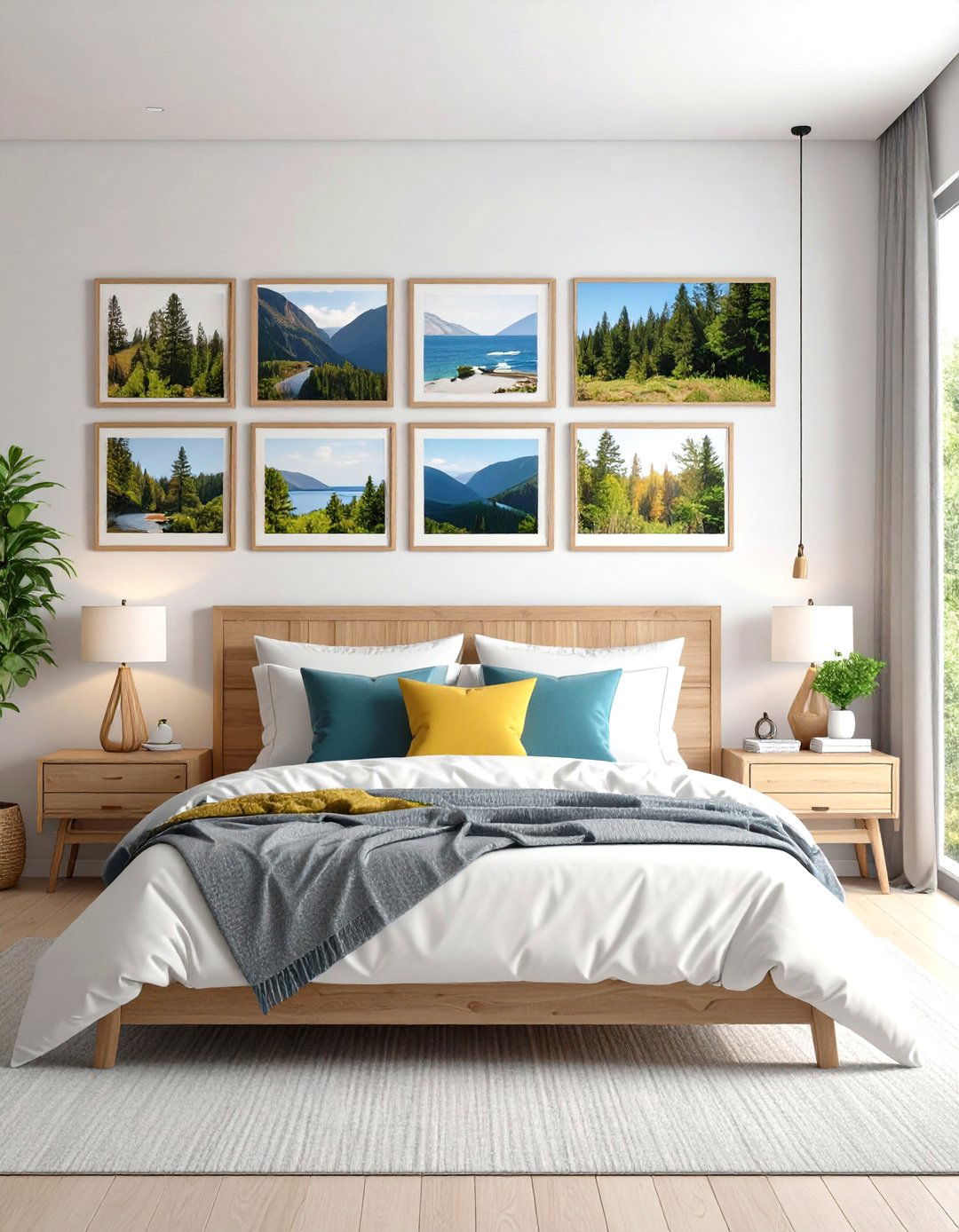 Nature Photography Gallery Wall - 24 Gallery Wall Ideas