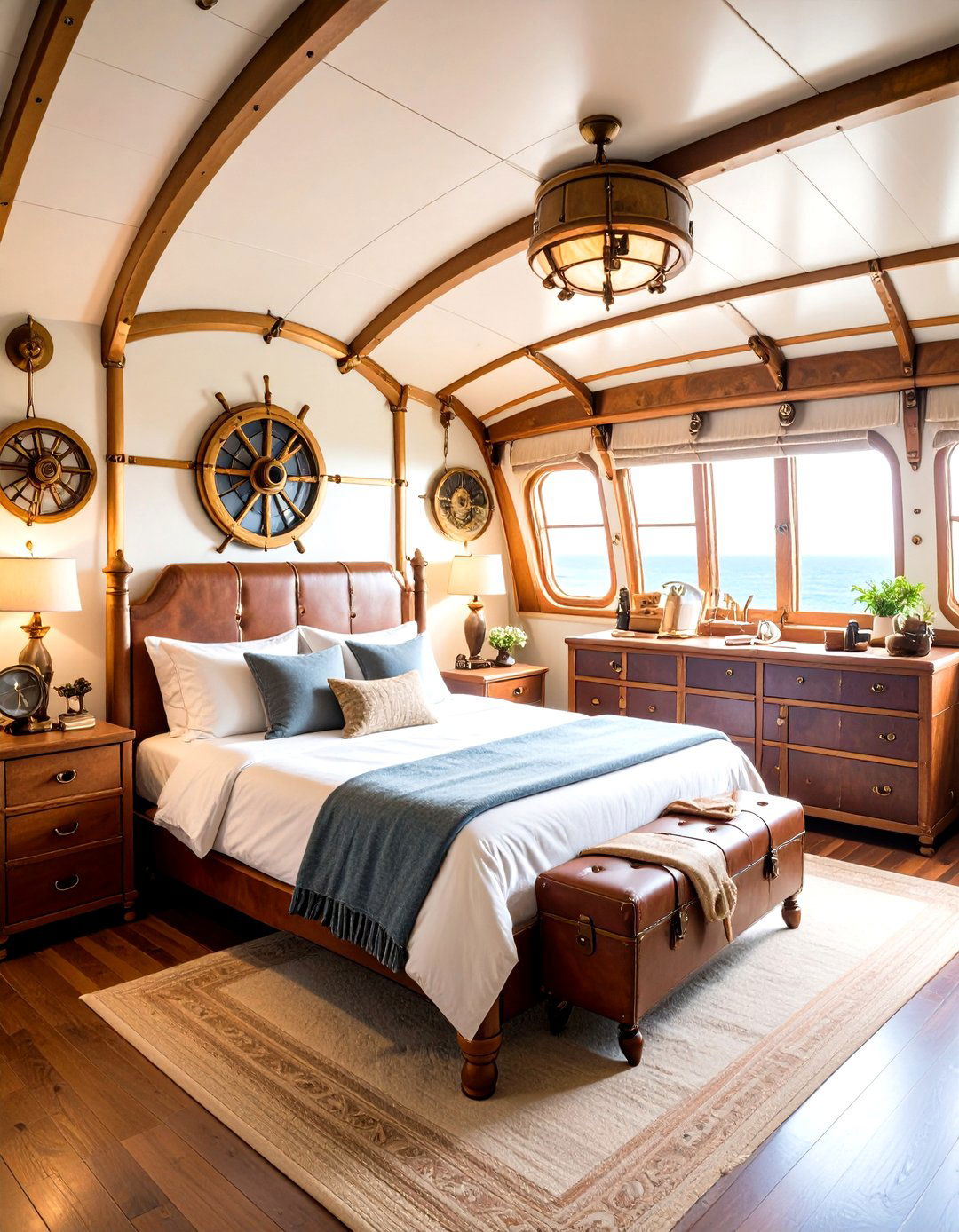 Nautical Airship Captains Quarters - 24 Steampunk Interior Design Ideas
