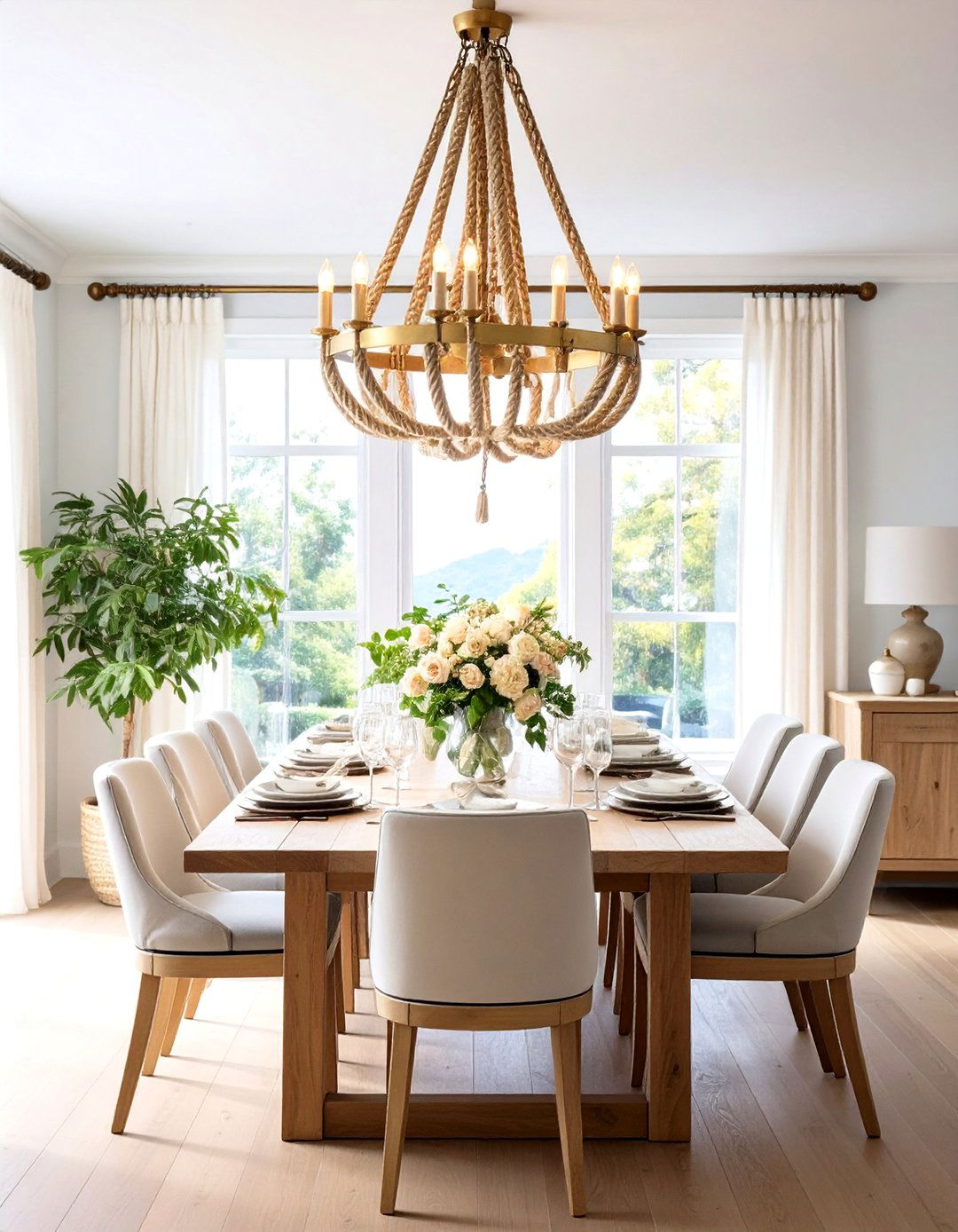 Nautical Dining Room Lighting - 24 Coastal Dining Room Ideas