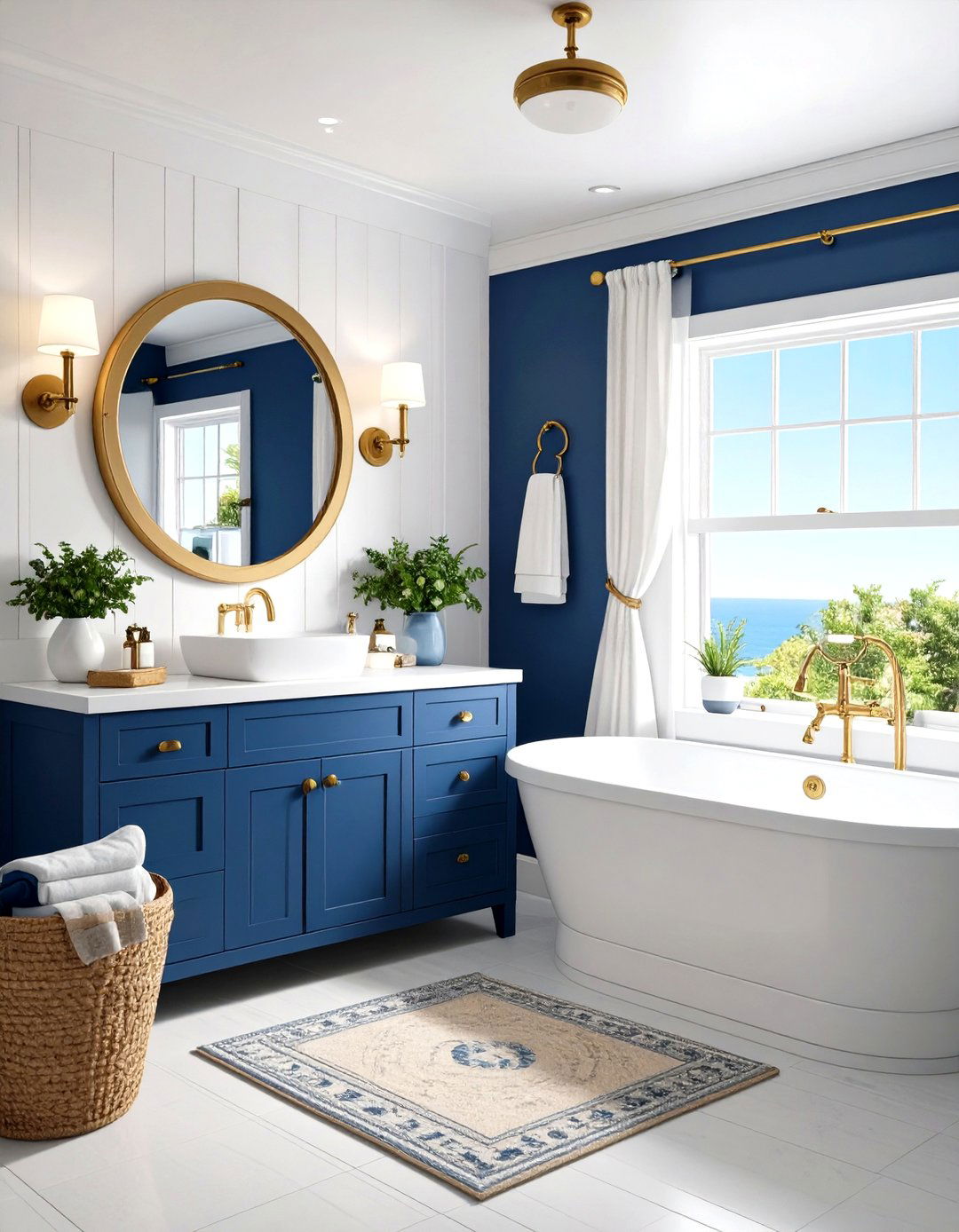 Nautical Maritime Design Theme - 24 Small Rv Bathroom Ideas