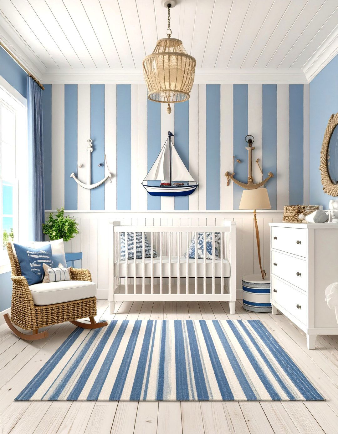 Nautical Sailing Nursery - 24 Ocean-themed Nursery Ideas